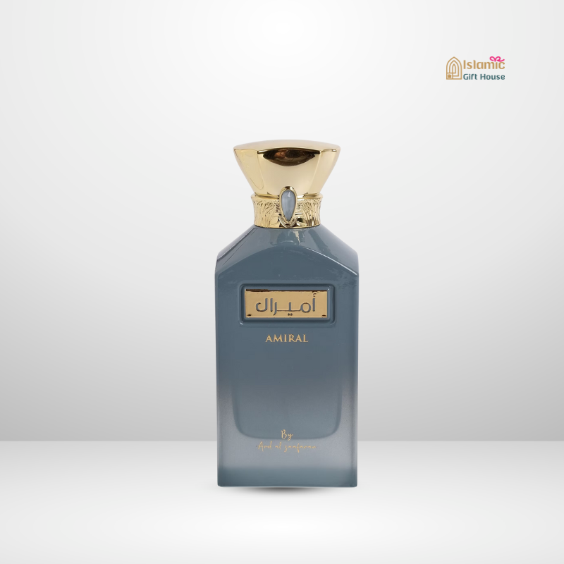 Elegant Lattafa AMIRAL perfume bottle – Islamic housewarming gift UK"