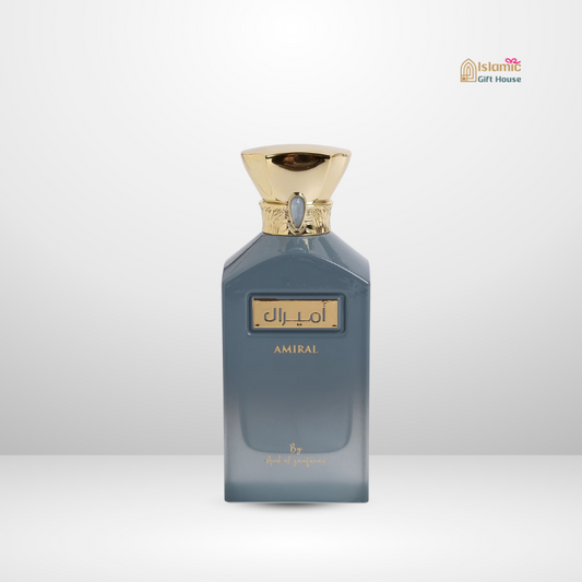 Elegant Lattafa AMIRAL perfume bottle – Islamic housewarming gift UK"
