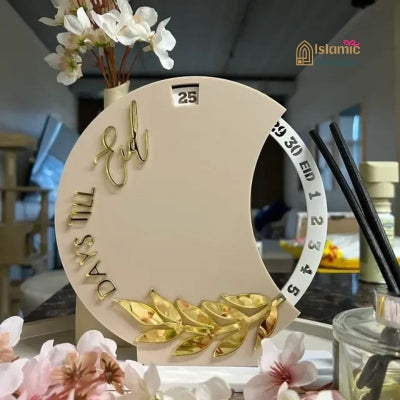 Acrylic Eid day counter – Islamic countdown calendar and home decoration for Ramadan