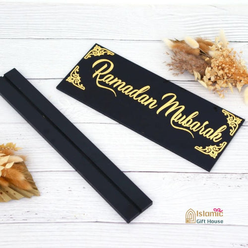 Ramadan acrylic tabletop sign – festive Islamic home decoration UK