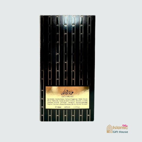 Luxury Oud Orchid perfume with chocolate and vanilla undertone UK