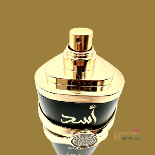 Luxury Lattafa Asad perfume in black and gold packaging – UK delivery