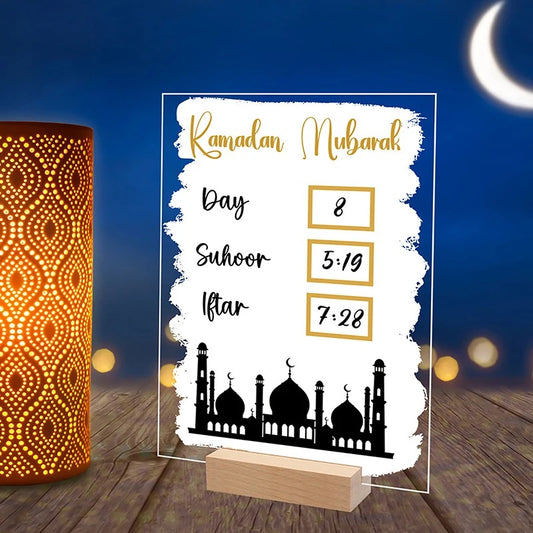 Islamic Ramadan counter display UK – Iftar and Suhoor time tracker