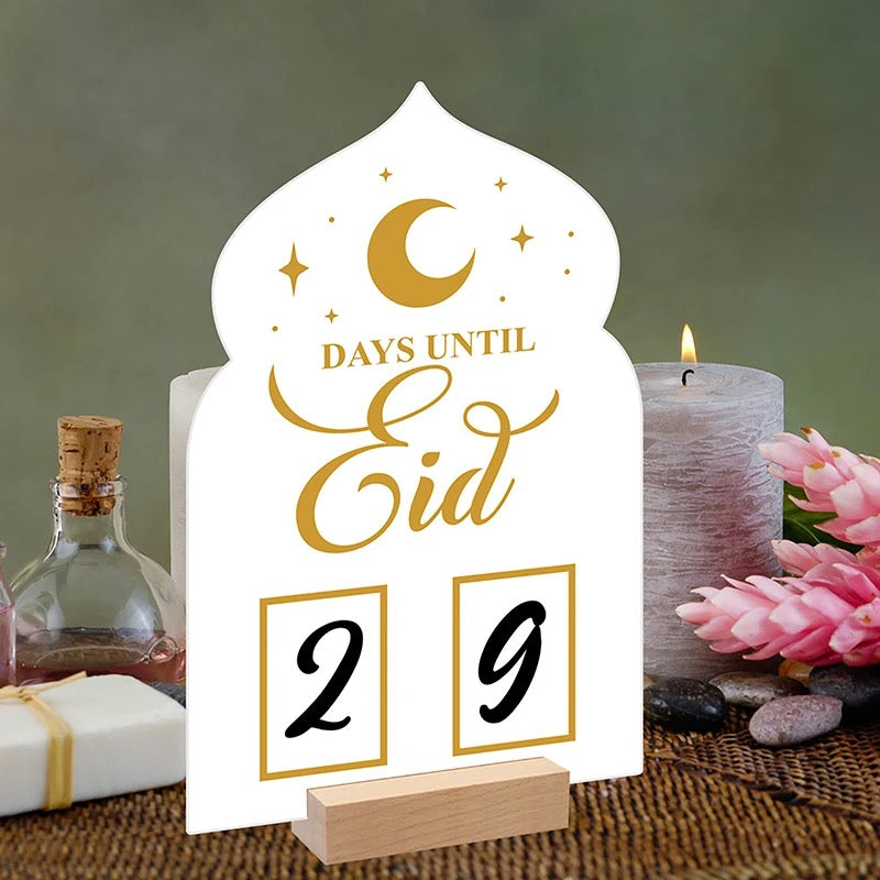 Cultural Islamic décor – Iftar and Suhoor time management counter