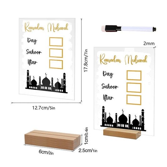 Decorative Ramadan countdown display for Muslim homes in the UK