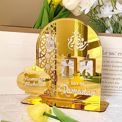 Eid Advent Calendar UK – acrylic Ramadan countdown home decor gift