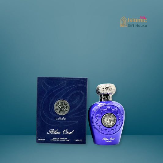 Opulent Blue Oud By Lattafa Eau de Parfum 100ml Unisex Perfume Scent Spray Gift